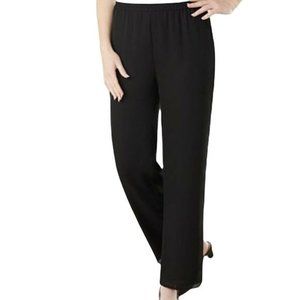 Drapers & Damons Slim Leg Pull On Pants Black Dress Size PL Special Occasion